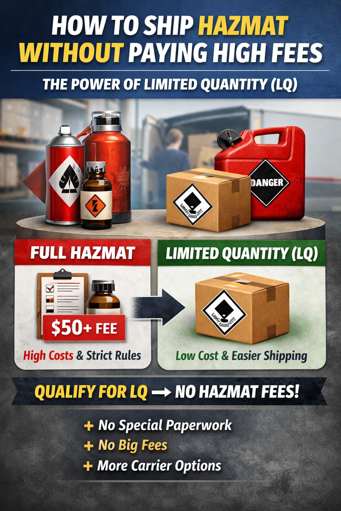 How to Ship Hazmat Without Paying High Fees: The Power of Limited Quantity (LQ) for 3PL Fulfillment