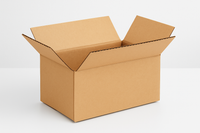 Open corrugated shipping box 7x4x3 inches available for local pickup in Vancouver from 247 Fulfillment.